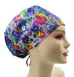 New Stitch Love Party Euro Scrub Cap Doctor Hospital Surgical ODP Vet