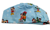 Christmas Mickey & Friends Christmas Days Euro Scrub Cap Doctor Hospital Surgical ODP Vet