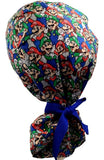 New Super Mario Luigi Packed Ponytail Scrub Cap Doctor Theatre Nurse Hospital Paediatric Vet Surgical