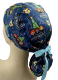 Harry P Hogwarts Christmas Ponytail Scrub Cap Doctor Theatre Nurse Hospital Paediatric Vet Surgical