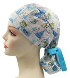 New Star Wars Christmas Snow Days Ponytail Scrub Cap Doctor Theatre Nurse Hospital Paediatric Vet Surgical