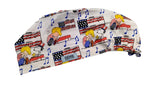 Peanuts Americana Euro Scrub Cap Doctor Hospital Surgical ODP Vet