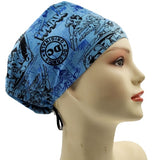 Whak DC Comics Blue Euro Scrub Cap Doctor Hospital Surgical ODP Vet