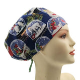 New Christmas Snownglobes Euro Scrub Cap Doctor Hospital Surgical ODP Vet