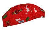 Merry Grinchmas & Friends 1  Euro Scrub Cap Doctor Hospital Surgical ODP Vet