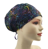 Geometric，Swirls Euro Scrub Cap Doctor Hospital Surgical ODP Vet