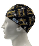 New Harry Potter Hufflepuff Men's Velcro Closure Adjustable Scrub Cap Doctor Theatre Nurse Hospital Paediatric Vet Surgical