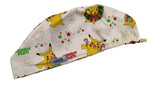 New Pikachu Pokémon Christmas Euro Scrub Cap Doctor Hospital Surgical ODP Vet