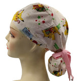 New Pokemon Pikachu Merry Christmas Ponytail Scrub Cap Doctor Theatre Nurse Hospital Paediatric Vet Surgical