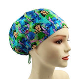 New Angel Aloha Stitch & Lilo Euro Scrub Cap Doctor Hospital Surgical ODP Vet