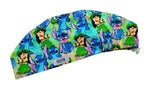 New Angel Aloha Stitch & Lilo Euro Scrub Cap Doctor Hospital Surgical ODP Vet