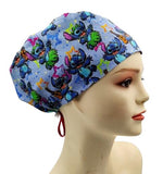 New Angel Aloha Stitch Dancing Euro Scrub Cap Doctor Hospital Surgical ODP Vet