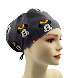 New Minnie Rainbow Bow Euro Scrub Cap Doctor Hospital Surgical ODP Vet