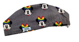 New Minnie Rainbow Bow Euro Scrub Cap Doctor Hospital Surgical ODP Vet