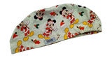 New Mickey & Friends Christmas Heather Euro Scrub Cap Doctor Hospital Surgical ODP Vet