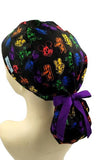 New Mickey & Friends colorful Icon Heads Ponytail Scrub Cap Doctor Theatre Nurse Hospital Paediatric Vet Surgical