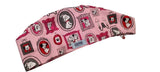 New 101 Dalmatians Pink Patchwork Euro Scrub Cap Doctor Hospital Surgical ODP Vet