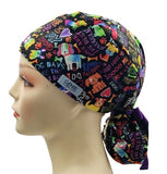 Pets Dogs Ponytail Scrub Cap Doctor Theatre Nurse Hospital Paediatric Vet Surgical