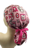 New 101 Dalmatians Pink Patchwork Ponytail Scrub Cap Doctor Theatre Nurse Hospital Paediatric Vet Surgical