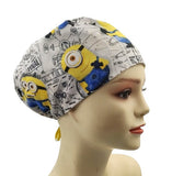 New Minions Gro's Plan Kevin Steal the moon Euro Scrub Cap Doctor Hospital Surgical ODP Vet