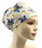 New Angel Aloha Stitch Pineapple Fun Euro Scrub Cap Doctor Hospital Surgical ODP Vet