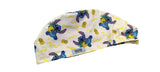 New Angel Aloha Stitch Pineapple Fun Euro Scrub Cap Doctor Hospital Surgical ODP Vet