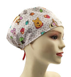 New Winnie Pooh Spotty Euro Scrub Cap Doctor Hospital Surgical ODP Vet