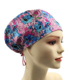 New Angel Aloha Stitch Valentine Euro Scrub Cap Doctor Hospital Surgical ODP Vet