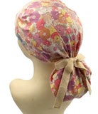Winnie Pooh Floral Ponytail Scrub Cap Doctor Theatre Nurse Hospital Paediatric Vet Surgical