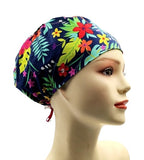 New Jungle Flamingo Birds Euro Scrub Cap Doctor Hospital Surgical ODP Vet