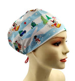 New Mickey & Friends Mickey Sledding Fun Euro Scrub Cap Doctor Hospital Surgical ODP Vet