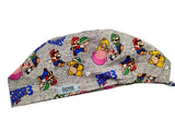 New Super Mario Brothers Grey 1 Euro Scrub Cap Doctor Hospital Surgical ODP Vet