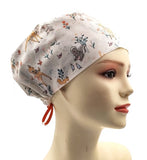 Christmas Reindeers Euro Scrub Cap Doctor Hospital Surgical ODP Vet