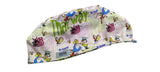 New Disney Alice in Wonderland White Euro Scrub Cap Doctor Hospital Surgical ODP Vet