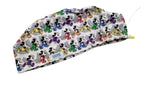 New Mickey Running Pride Euro Scrub Cap Doctor Hospital Surgical ODP Vet