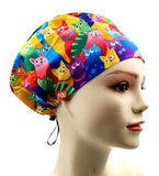 Rainbow Cats Euro Scrub Cap Doctor Hospital Surgical ODP Vet