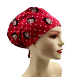 New Betty Boop Spotty Euro Scrub Cap Doctor Hospital Surgical ODP Vet