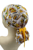 New Gudetama Lazy Egg 2 Ponytail Scrub Cap Doctor Theatre Nurse Hospital Paediatric Vet Surgical