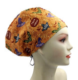 New Halloween Trick Treat Euro Scrub Cap Doctor Hospital Surgical ODP Vet