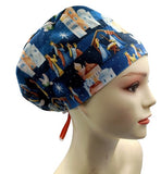 New Christmas Star of Bethlehem Euro Scrub Cap Doctor Hospital Surgical ODP Vet