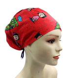 New Groovy Peanuts Gang Snoopy Christmas 1 Euro Scrub Cap Doctor Hospital Surgical ODP Vet