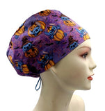 New Angel Aloha Stitch Halloween Pumkin Euro Scrub Cap Doctor Hospital Surgical ODP Vet