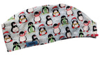 New Cuite Penguins Christmas Celebrate Euro Scrub Cap Doctor Hospital Surgical ODP Vet