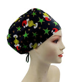 New Dr. Seuss How The Grinch Stole Christmas Stars Euro Scrub Cap Doctor Hospital Surgical ODP Vet