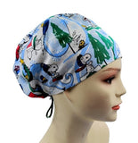 New Groovy Peanuts Gang Snoopy Skating Euro Scrub Cap Doctor Hospital Surgical ODP Vet