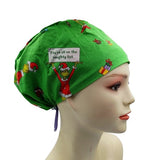 New Christmas Dr. Seuss The Grinch You're All on the Naughty List Euro Scrub Cap Doctor Hospital Surgical ODP Vet