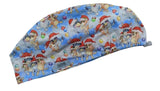 New Bluey Christmas Euro Scrub Cap Doctor Hospital Surgical ODP Vet