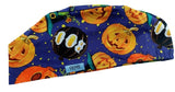 New Halloween Pumpkin 2 Euro Scrub Cap Doctor Hospital Surgical ODP Vet