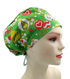 New Christmas Dr. Seuss The Grinch Fairy Lights Gold Euro Scrub Cap Doctor Hospital Surgical ODP Vet