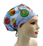 New Dr. Seuss How The Grinch Stole Christmas Blue Euro Scrub Cap Doctor Hospital Surgical ODP Vet